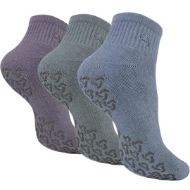 Ozaiic Non Slip Socks Grip for Yoga Home Workout Pure Barre, Pilates, Hospital, Ideal Cushion Socks for Men and Women