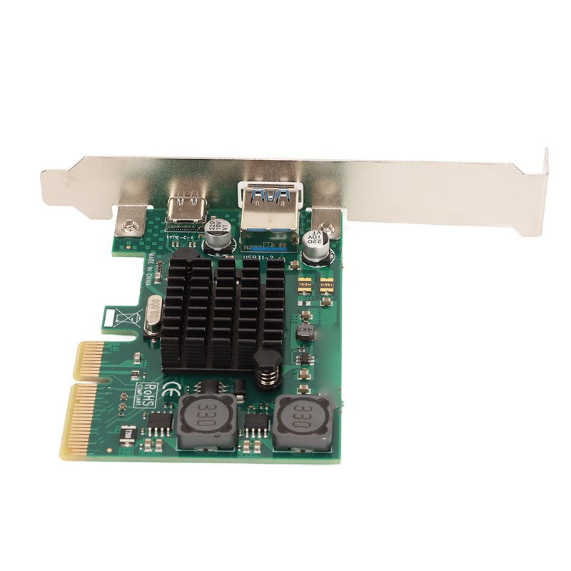 PCIE to USB 3.1 Expansion Card Self Powered 2 Ports