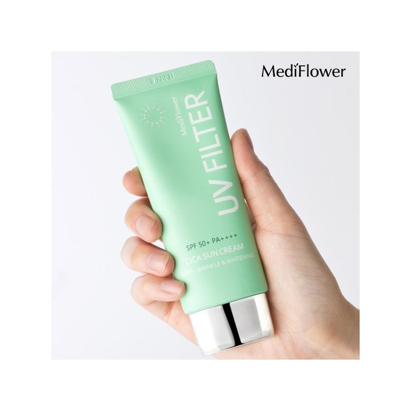 Mediflower 유브이 필터 시카 선크림 50mlx2 UV Filter Cica Sunscreen