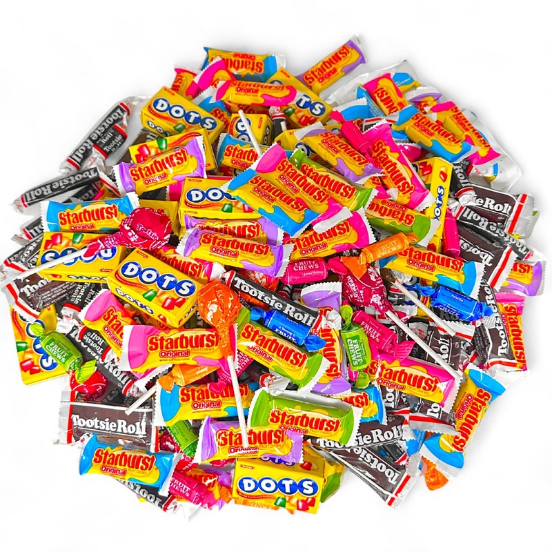 Assortit 1.5 lb Candy Mix Starburst, Tootsie Roll, Dots, Fruit