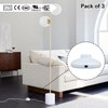 Helunsi 3Pcs Floor Lamp Foot Switch, White Foot Pedal Switch,