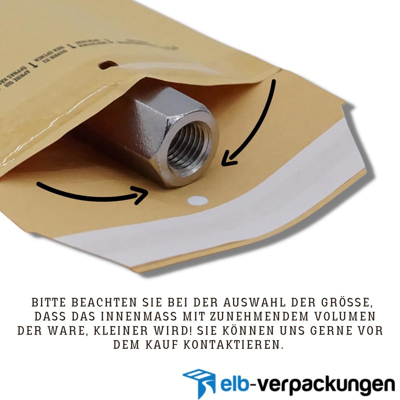 Pack of 50 Bubble Envelopes in Brown – 1/A –