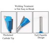1Pcs Dovetail Router Bits, 1/2" Shank Half-Blind and Through Dovetail