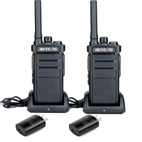 Retevis RB26 GMRS Handheld Radio,Long Range Walkie Talkies Rechargeable,2000mAh,Flashlight,USB-C,Portable Two