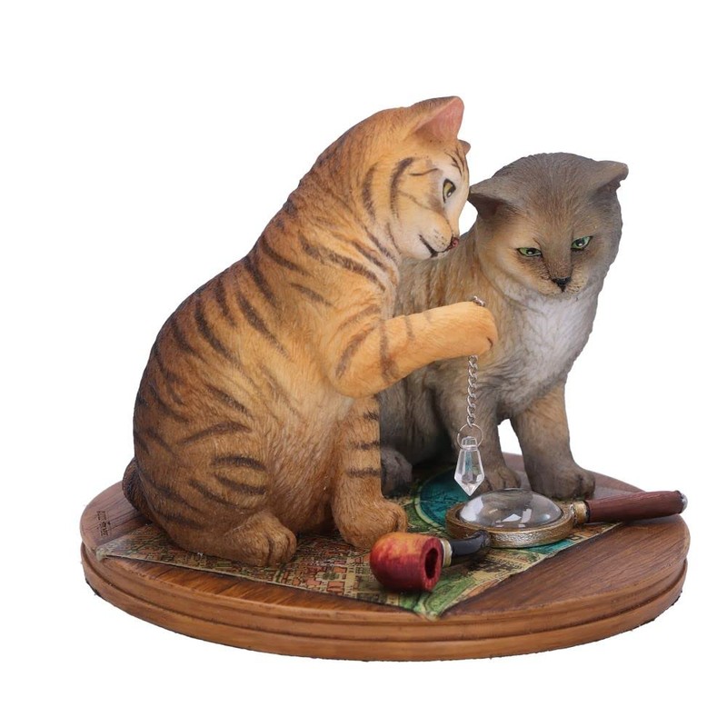 Nemesis Now Lisa Parker Purrlock Holmes, Brown, 10.5 cm