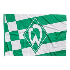 Werder Bremen Diamond Swing Flag (One Size, Green/White)