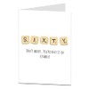 Funny 60th Birthday Card For Men & Women