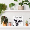Funny Cow Wood Sign - Farmhouse Rustic Wood Block Decor