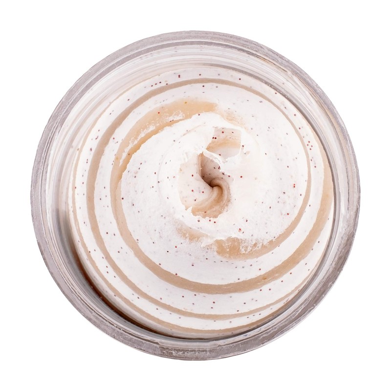 Berkley PowerBait Glitter Chroma-Glow Fishing Dough Bait, Mallow Glow Red