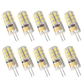 G4 3W LED Light Bulb (10 Pack),G4 Bi-Pin Base,30W Halogen Light Bulbs Equivalent,AC/DC 12V 3000K Warm White for Ceiling Lighting,Under Counter Cabinet Lighting