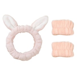 scicent Skincare Headband 3 Pcs Spa Headbands for Women Head Band with Wristbands Washing Face Hairband Soft Terry Cloth Fabric Hair Band Cute Hair Accessories for Makeup Removal Shower - 23711