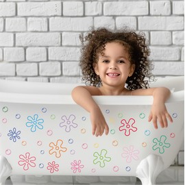 Under The Sea Wall Stickers,Ocean Wall Sticker Removable Sea Life Marine Bubbles Stickers Watercolor Ocean Creatures Wall Decals for Kids Boys Nursery Bedroom Bathroom Decor-6 Sheets