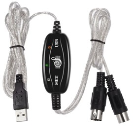 NTQinParts PC USB to MIDI Keyboard Interface Converter Cable Cord for Native Instruments Maschine MK2 Groove Production Studio