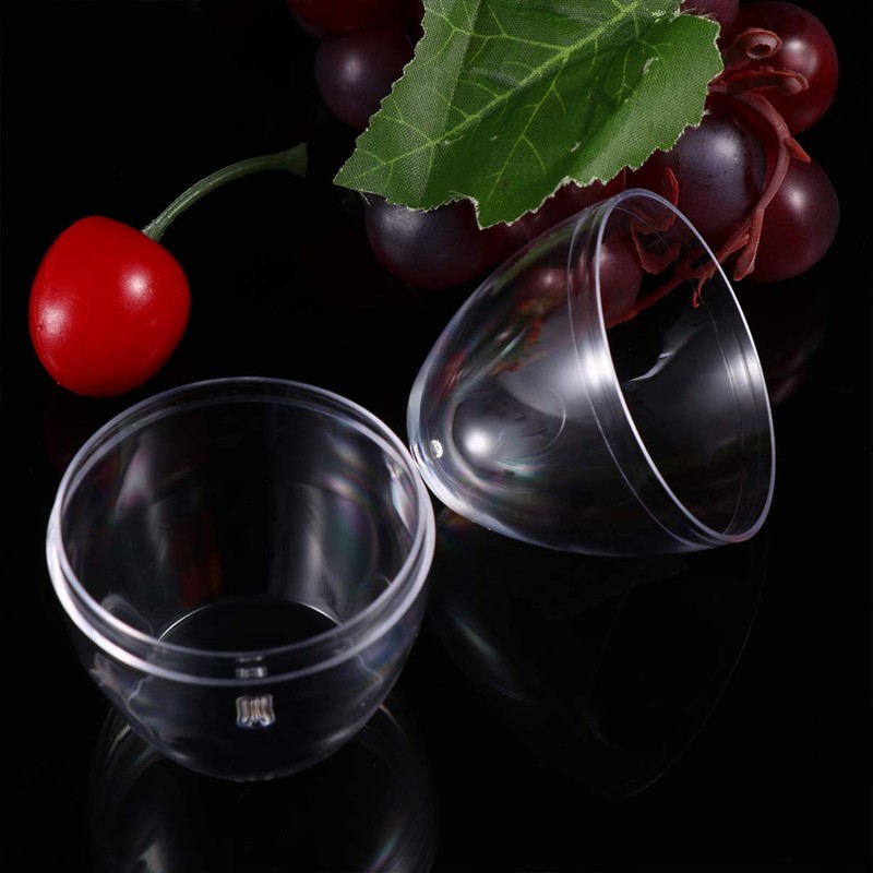 Ipetboom Clear Easter Eggs: 8pcs Clear Plastic Eggs Fillable, Candy