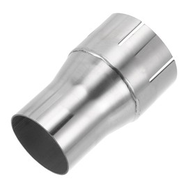 X AUTOHAUX 2"OD to 2.5"OD Mandrel Exhaust Bend Elbow Concentric Reducer T304 Stainless Steel Pipe Adapter 4 Inch Length Silver Tone