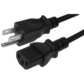 eDragon 1ft (Feet) 14AWG Heavy Duty 3 Prong Monitor (Universal Power Cord) 3 Conductor (IEC320 C13 to NEMA 5-15P) Computer Power Cord 15 Amp AC Power Cable, 20 Pack