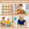 3 Inch Wooden Blocks for Crafts, 8Pack 75mm Unfinished Wood