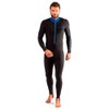 Cressi Skin 1mm - Super Elastic Suit, Black, Blue, Size