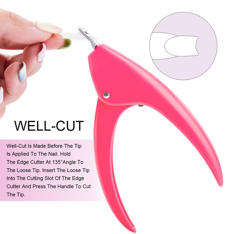 Belleboost Nail Tip Clipper Edge Cutter Adjustable Stainless Steel False