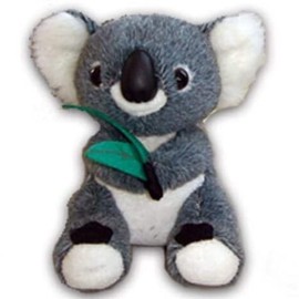 I Love Aus Small Plush Koala with Leaf