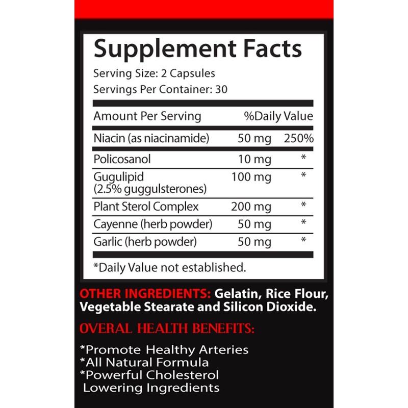 Cholesterol supplements - CHOLESTEROL RELIEF FORMULA 1B- Cholesterol support