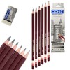 ZOFAX SKETCHING PENCILS, Grade HB 2B 4B 6B 8B 10B,