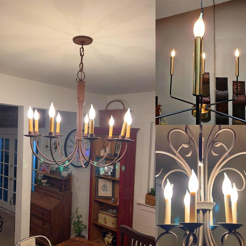 Duoled E12 Dimmable Candelabra Bulb 2700k Warm White Candle Light