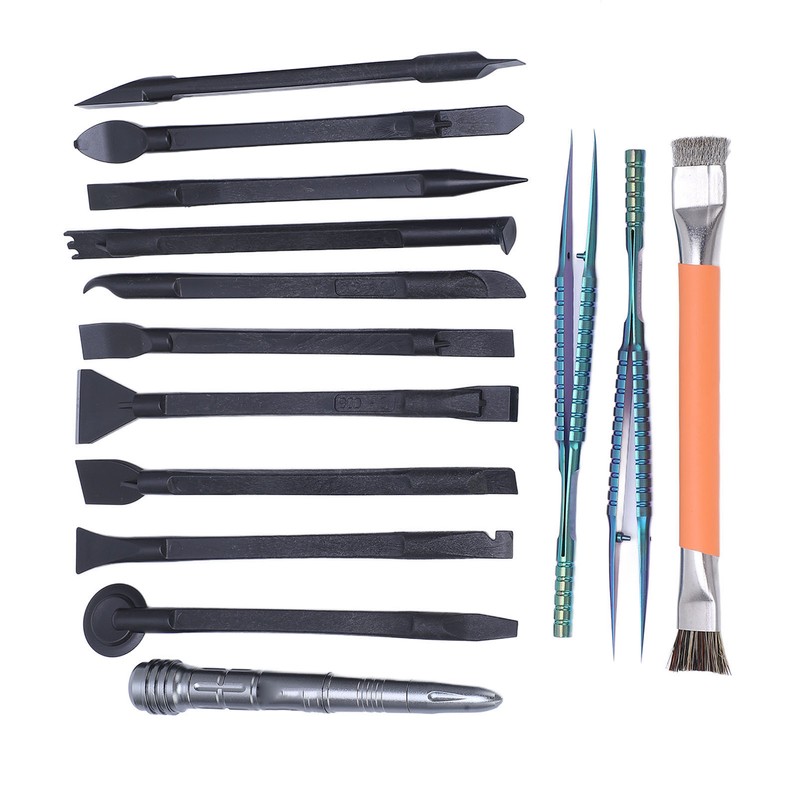 14 Pcs Electronics Repair Tool Kit Spudger Screen Breaker Brush