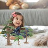 TEHAUX Mini Scene Accessory Model Trees 3PCS Diorama Trees Simulated