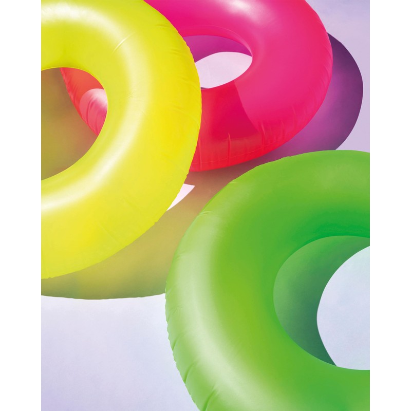INTEX Inflatable Neon Frost Tube: 36" Diameter - 132lb Weight