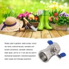 1in Full Port Ball Valve Stainless Steel Butterfly Shape Double