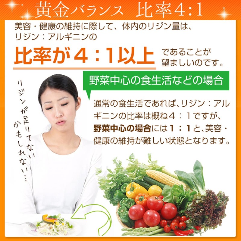 リジン サプリメント 国産 L-リジンEX サプリ (GMP国内工場製造) 3袋セット (540粒 60～180日分)