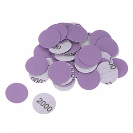 uxcell 50Pcs 1-Inch Purple Sanding Discs 2000 Grits Hook and Loop Professional Aluminum Oxide Sand Paper Mini Size for Wood Metal Paint Finishing