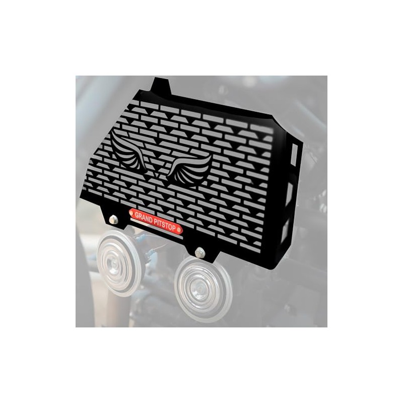 GRAND PITSTOP Motorcycle Radiator Guard, Protector Compatible with Royal Enfield