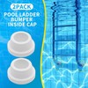 Pool Ladder Bumpers for Inground Pool White Rubber Ladder Foot