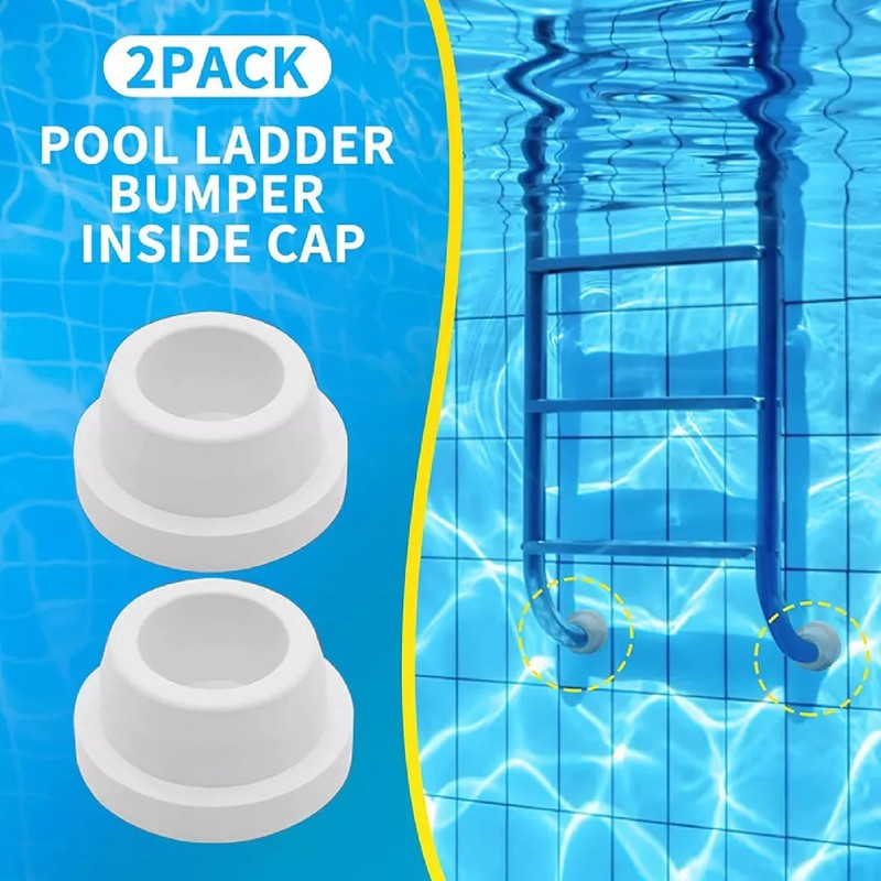 Pool Ladder Bumpers for Inground Pool White Rubber Ladder Foot