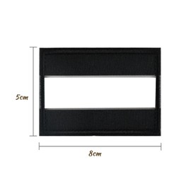 Dewocke Pack of 4 Reflective Safety Patches, Reflector Patch Velcro Black, Reflective Patch, Reflectors Velcro Safety Patch, Reflective Patches for Night Sports, Hikers, Dogs