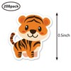 Tiger Planner Stickers, 0.5in Stickers for Scrapbooking Calendar Crafting 208-Pack