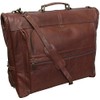 Amerileather Leather Three-Suit Garment Bag Terrazzo Brown