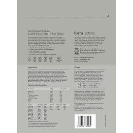 Form Superblend Protein - Vegan Protein Powder with Superfoods, Vitamins and Minerals (Chocolate Salted Caramel)