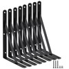 8 Pack L11 x H 8" Black Heavy Duty Shelf