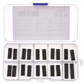 Bridgold 20pcs 10 Types 74LSxx Series Low-Power Schottky Logic IC，Digital Integrated chip，Including:74LS00 74LS02 74LS04 74LS08 74LS32 74LS47 74LS86 74LS90 74LS138 74LS245 Each 2 pcs.