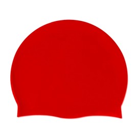Doovid Unisex Swimming Caps Waterproof Silicone Ear Protection Long Hair High Elasticity Swim Cap Red