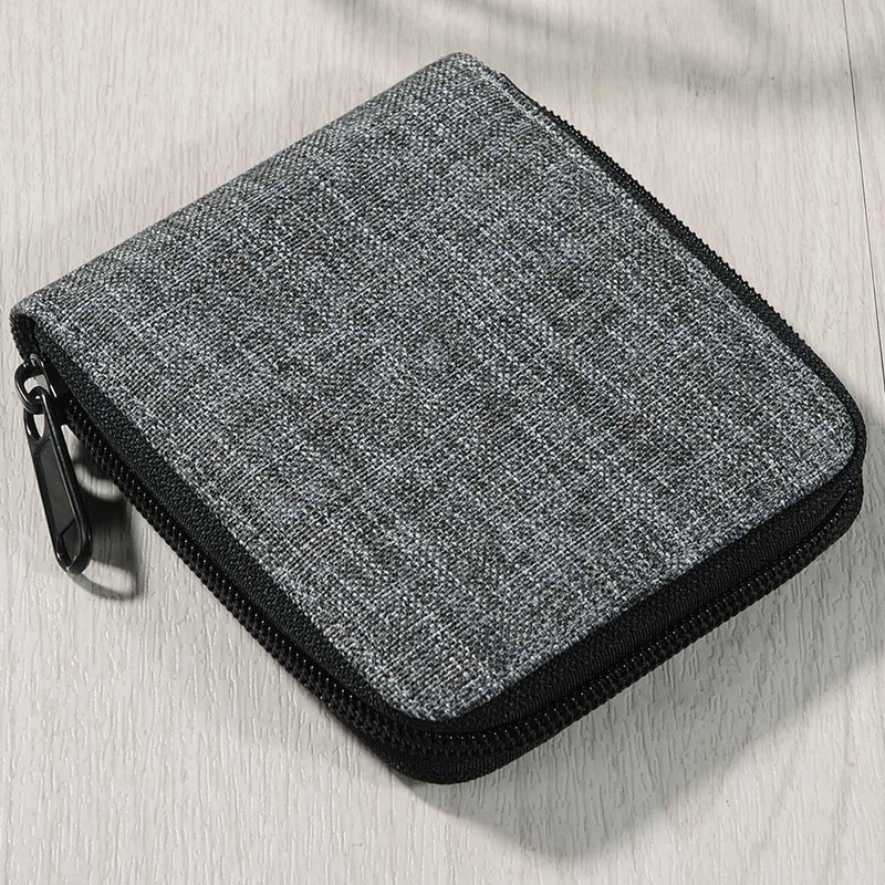 JEMINAL Casual Wallet, Short Zip Wallet, Youth, Men's, Women's, Tide