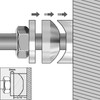 UF-SHARP Self-Aligning Spherical Washer Set, 5/8" ID x 1-3/8" OD