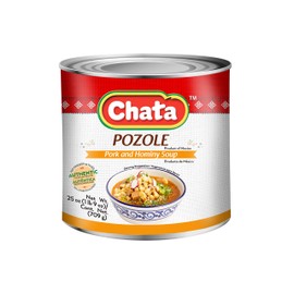 Chata Pozole Pork and Hominy Soup Can | Ground Corn + Pork Stew | Ready-to-Eat | No Gluten + Preservatives | 25 Ounce (Pack of 1)