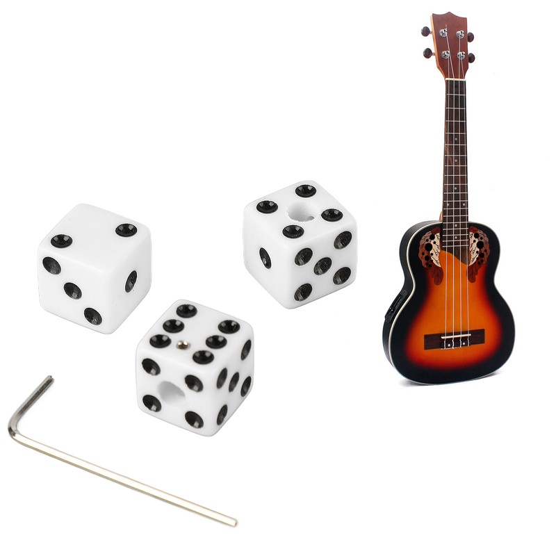 3PCS Guitar Volume Control Knobs Dice Shape Speed Control Knobs