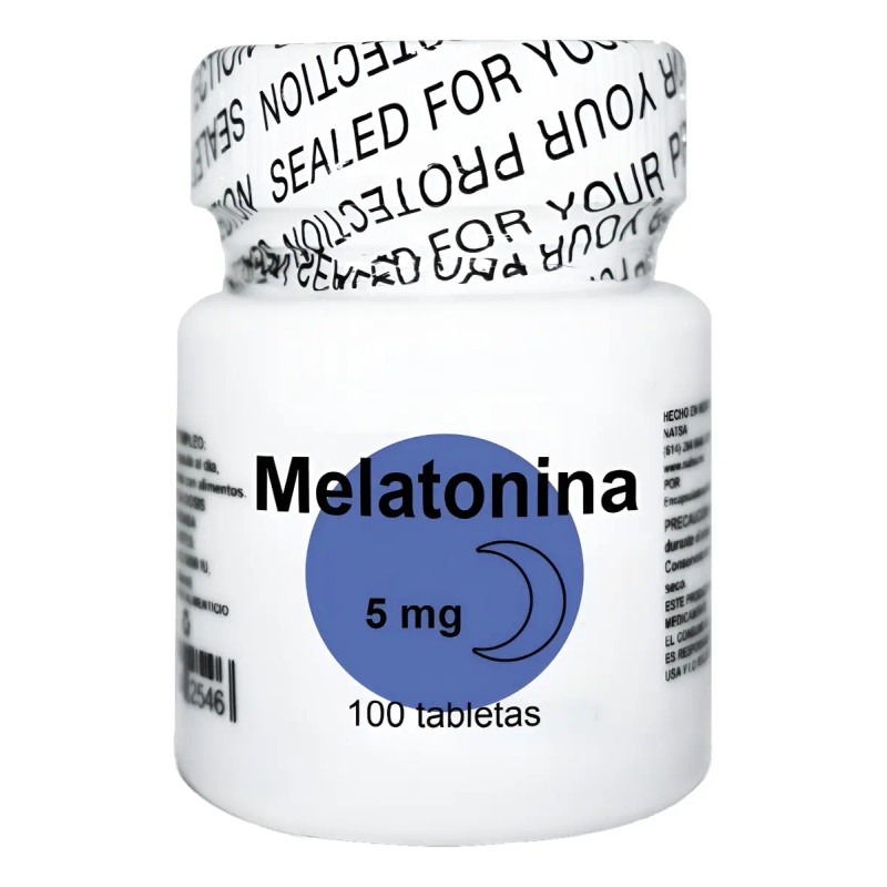Melatonina 100 Tabletas Tableta Antes Dormir Duerme