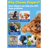 Dono Dog Diapers Male, Disposable Male Dog Wraps with Wetness
