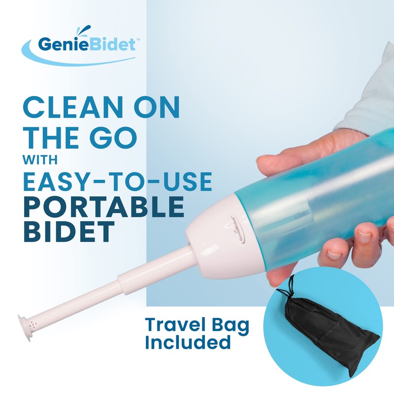 GenieBidet On The Go Portable Travel Bidet with Telescoping Nozzle